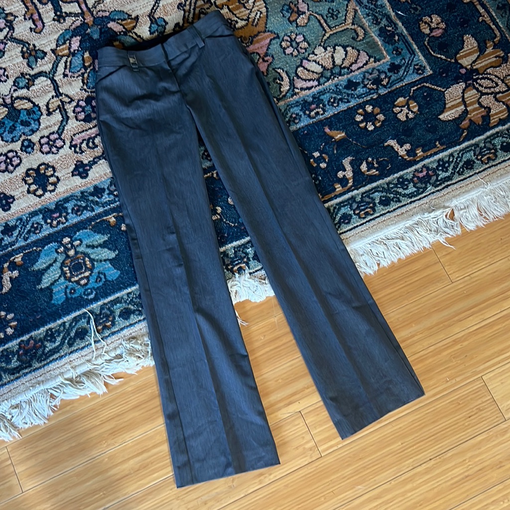 Express | Gray Flared Slacks